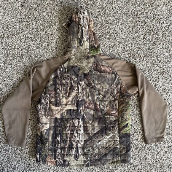 Cabelas 4Most Windshear Fleece Hybrid Hunting Jacket 2XL Mossy Oak Primaloft - Picture 2 of 10